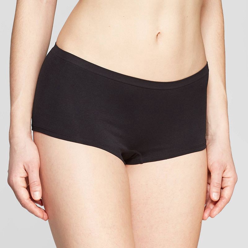 slide 1 of 2, Women's Seamless Boy Shorts - Auden™ Black XL, 1 ct