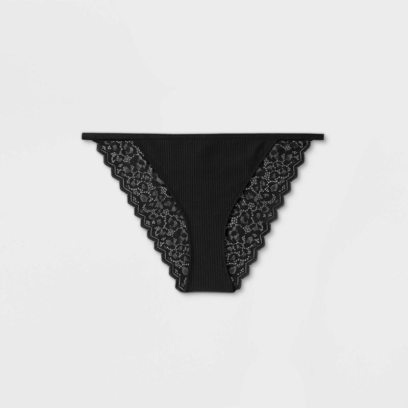 Women's Seamless Thong - Auden Black XL 1 ct