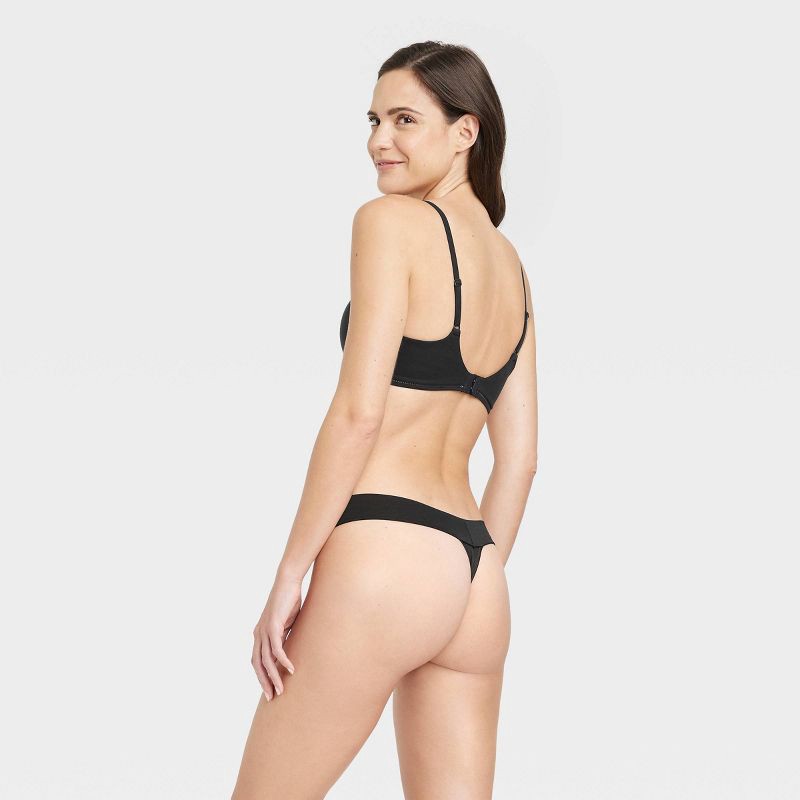 slide 7 of 7, Women's Seamless Thong - Auden™ Black S, 1 ct