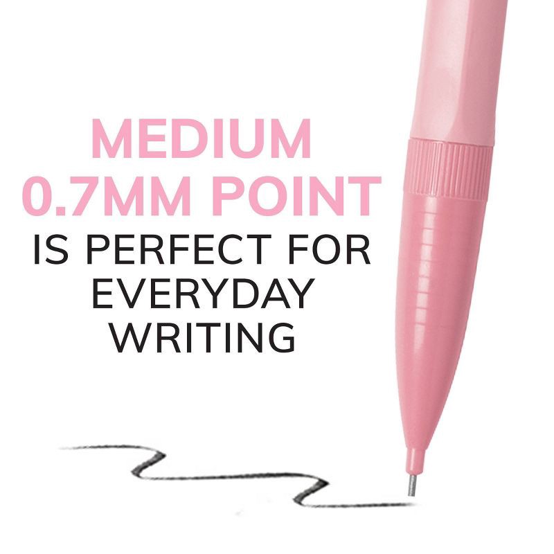 slide 2 of 7, 40pk #2 Mechanical Pencils - BIC: 0.7mm Lead, Retractable, Pocket Clip, School & Office Supplies, Multicolored, 40 ct