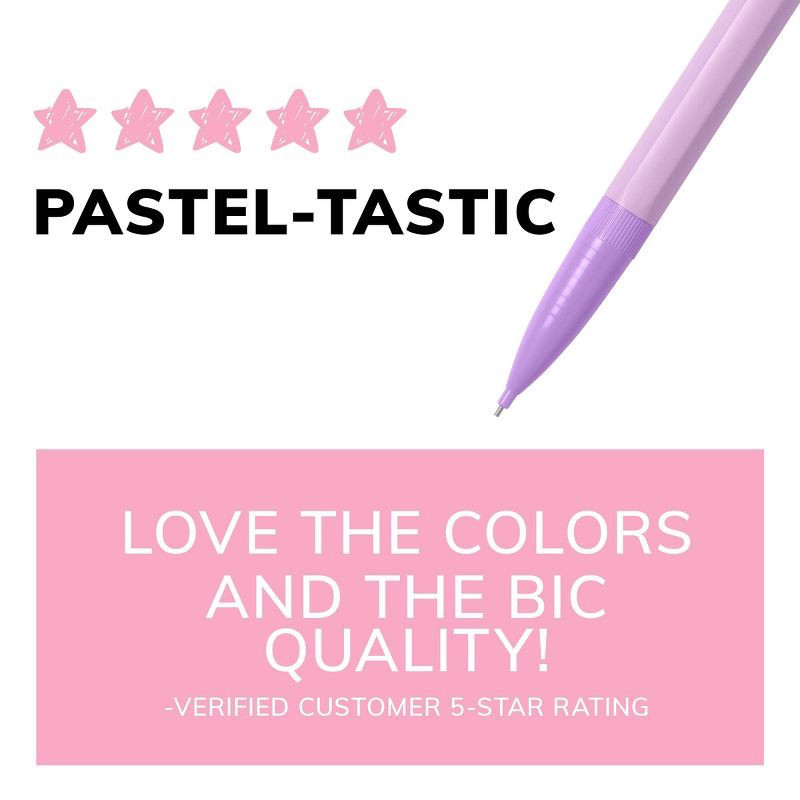 slide 7 of 7, 40pk #2 Mechanical Pencils - BIC: 0.7mm Lead, Retractable, Pocket Clip, School & Office Supplies, Multicolored, 40 ct