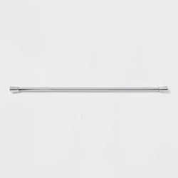 72" Rust Resistant Shower Curtain Rod Chrome - Threshold™: Adjustable Tension, Steel Construction