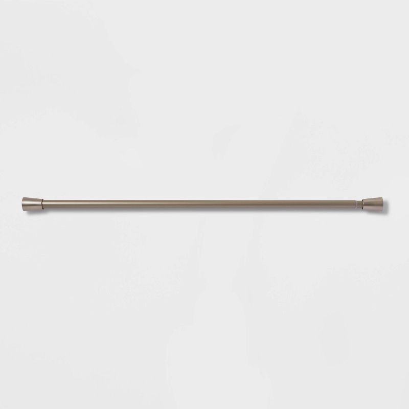 slide 1 of 6, 72" Rust Resistant Shower Curtain Rod Brushed Nickel - Made By Design™, 1 ct