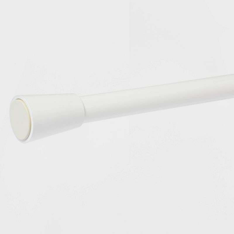 slide 4 of 6, 72" Rust Resistant Shower Curtain Rod White - Made By Design™, 1 ct