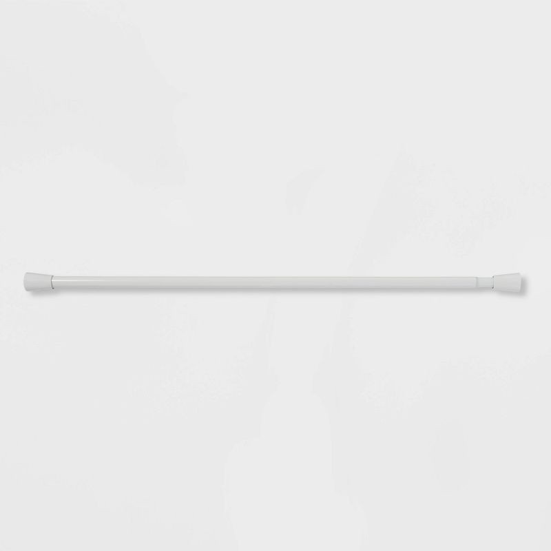 slide 1 of 6, 72" Rust Resistant Shower Curtain Rod White - Made By Design™, 1 ct