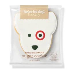 Bullseye Dog Sugar Cookie - 1ct - Favorite Day™