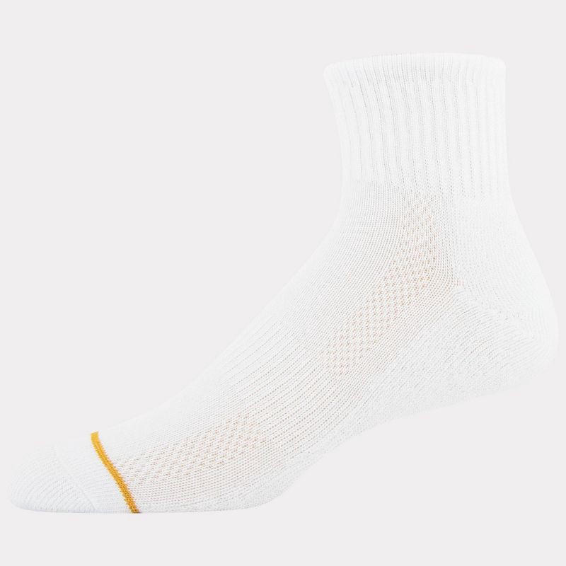 slide 4 of 4, Signature Gold by GOLDTOE Men's Modern Essential 6pk No Show Dress Socks - White 6-12.5, 6 ct