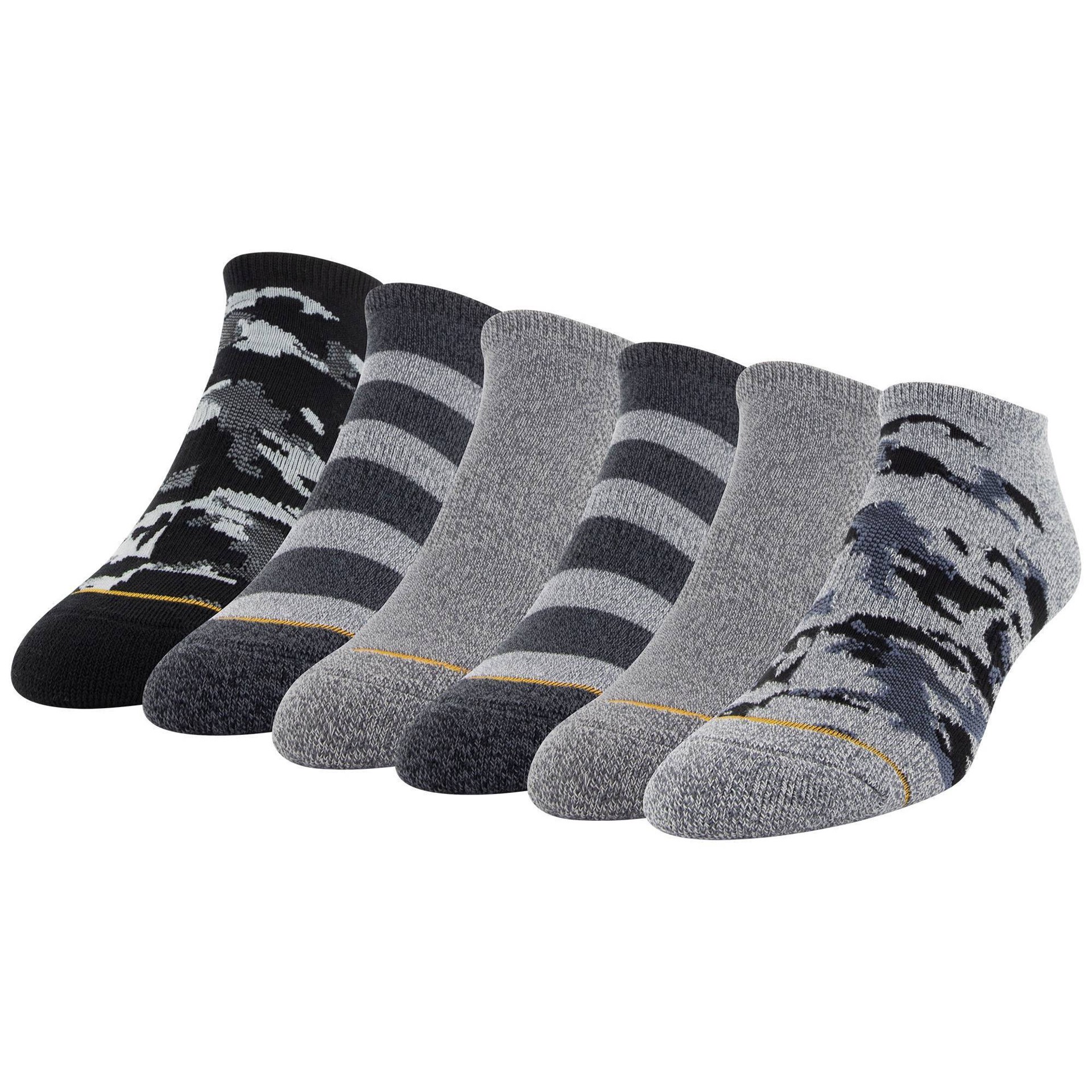 slide 1 of 2, Signature Gold by GOLDTOE Men's Repreve 6pk Socks - Black 6-12.5, 6 ct