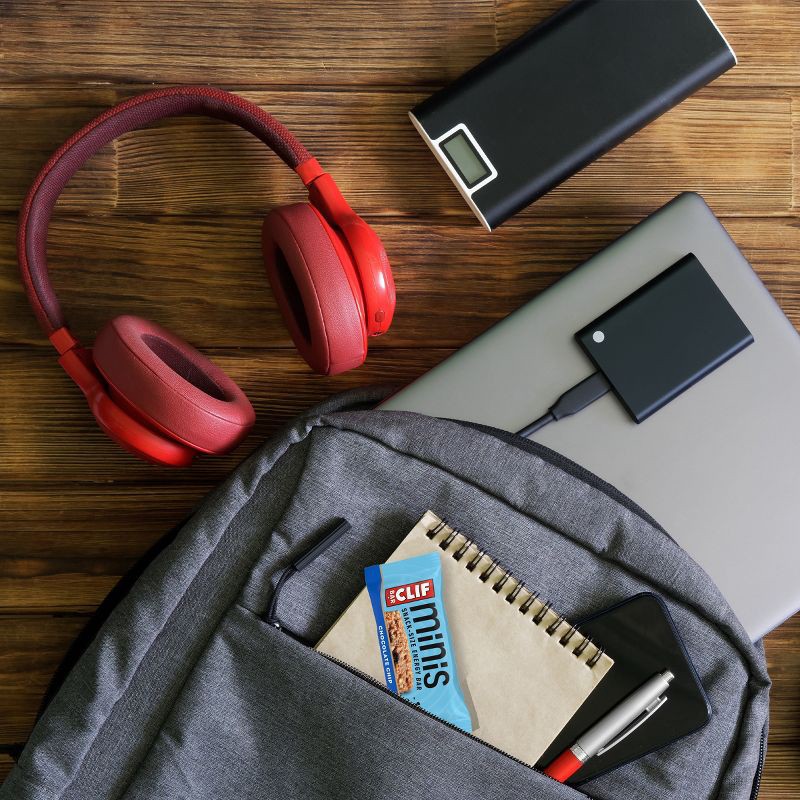 slide 5 of 12, CLIF Bar Mini Chocolate Chip Granola Protein Bar Made with Organic Oats - 19.8oz/20pk, 19.8 oz, 20 ct