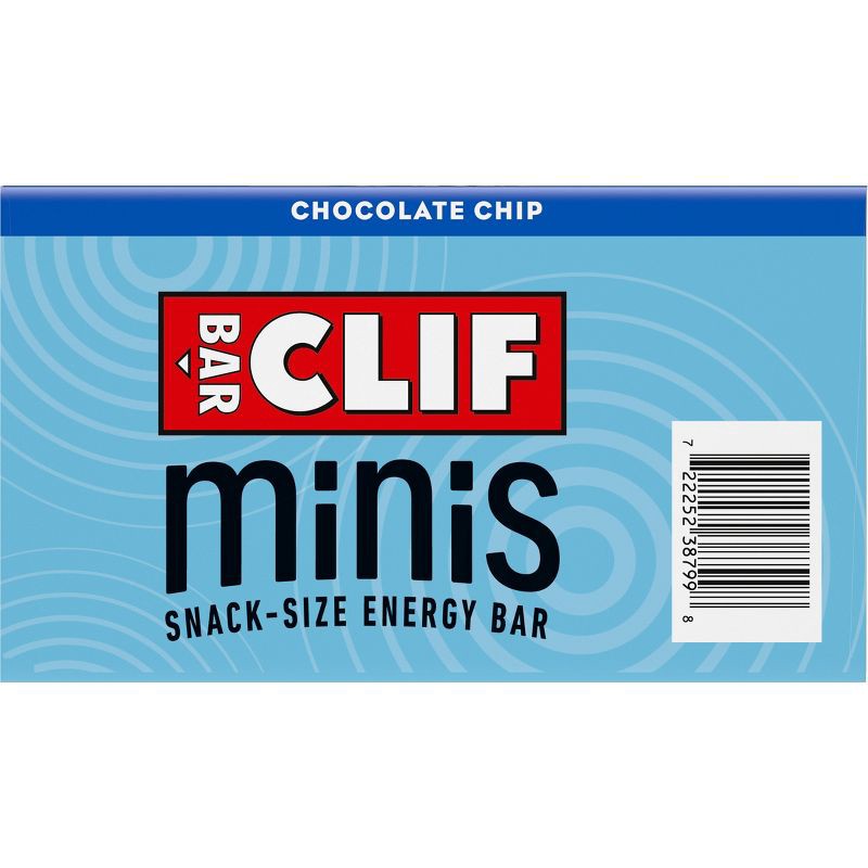 slide 11 of 12, CLIF Bar Mini Chocolate Chip Granola Protein Bar Made with Organic Oats - 19.8oz/20pk, 19.8 oz, 20 ct