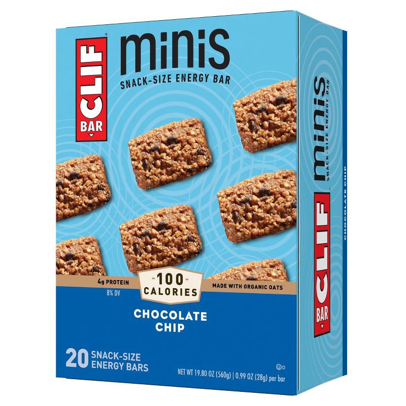 slide 1 of 6, CLIF Bar Chocolate Chip Energy Bar Minis - 20ct, 20 ct