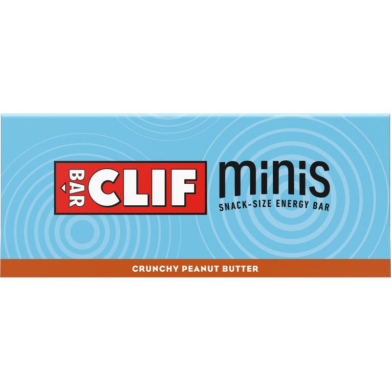 slide 9 of 13, CLIF Bar Mini Crunchy Peanut Butter Granola Protein Bar Made with Organic Oats - 5g Protein - 19.8oz/20pk, 5 gram, 19.8 oz, 20 ct