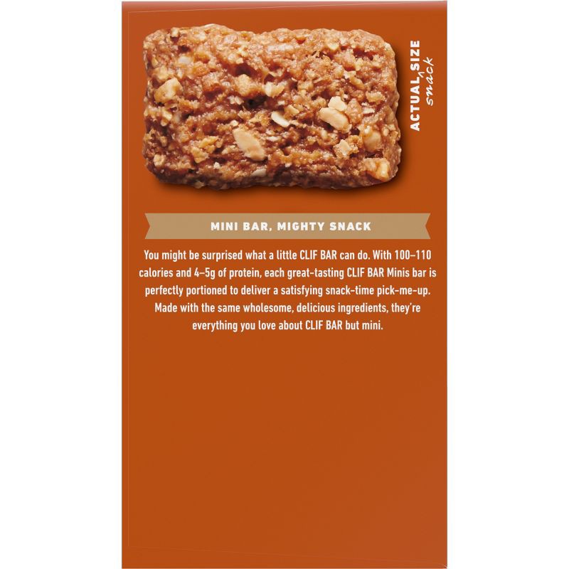 slide 11 of 13, CLIF Bar Mini Crunchy Peanut Butter Granola Protein Bar Made with Organic Oats - 5g Protein - 19.8oz/20pk, 5 gram, 19.8 oz, 20 ct