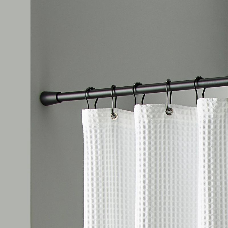 slide 5 of 6, 72" Rust Resistant Shower Curtain Rod Black - Made By Design™, 1 ct