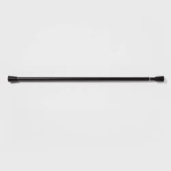 72" Rust Resistant Shower Curtain Rod Black - Threshold™: Adjustable, Steel Tension Rod for Bathroom