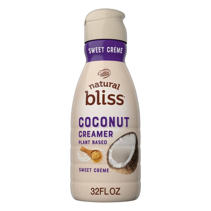 slide 10 of 10, Coffee mate Natural Bliss Plant Based Sweet Creme Coconutmilk Creamer - 1qt, 1 qt