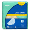 slide 10 of 21, Meijer Ultra Thin with Flexi Wings, Regular, 48 ct