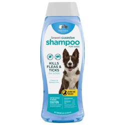 Sergeant's Guardian Flea and Tick Dog Shampoo in Clean Cotton, 18 oz