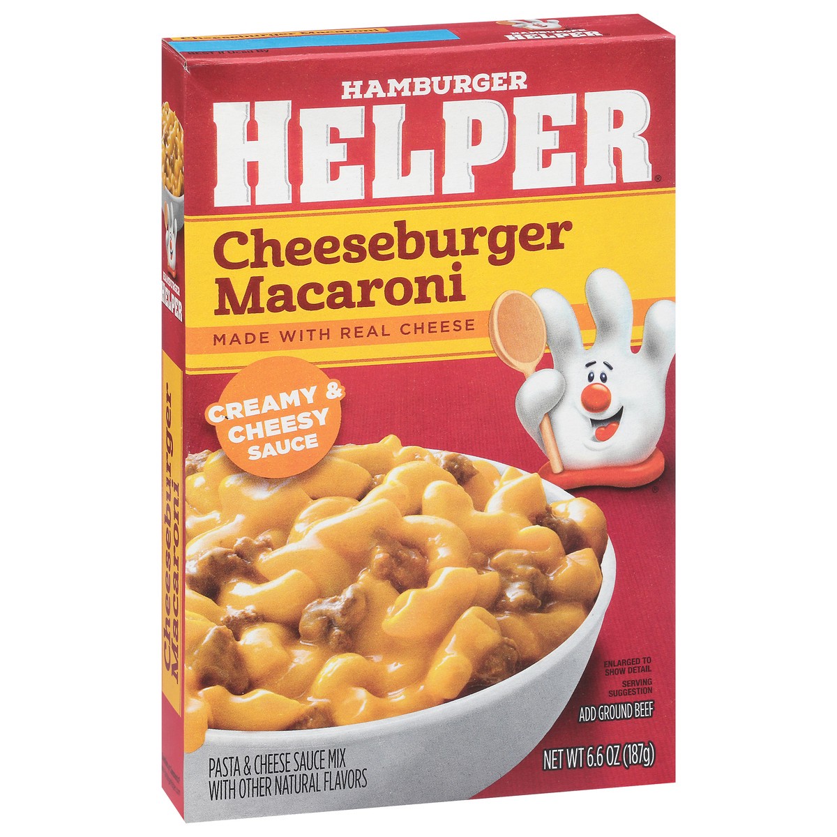 slide 10 of 13, Hamburger Helper Creamy & Cheesy Sauce Cheeseburger Macaroni 6.6 oz, 6.6 oz