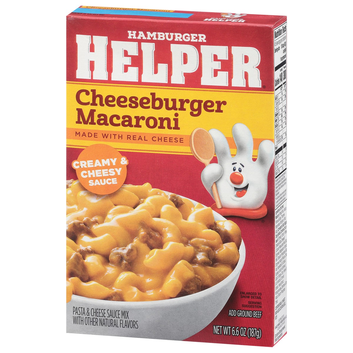 slide 9 of 13, Hamburger Helper Creamy & Cheesy Sauce Cheeseburger Macaroni 6.6 oz, 6.6 oz