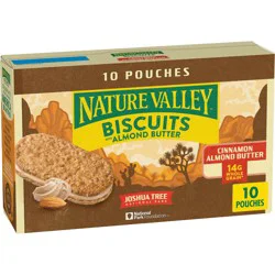 Nature Valley Biscuits with Almond Butter - 10ct: Whole Grain, No Artificial Flavors, Crunchy