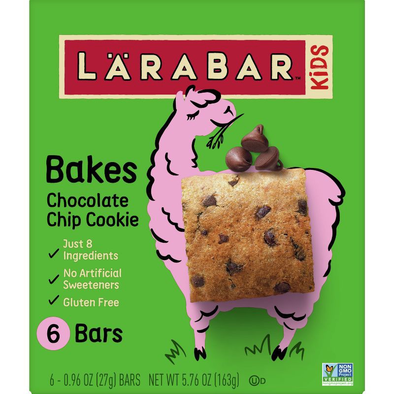 slide 2 of 5, Larabar KID Chocolate Chip Cookie - 6ct, 6 ct