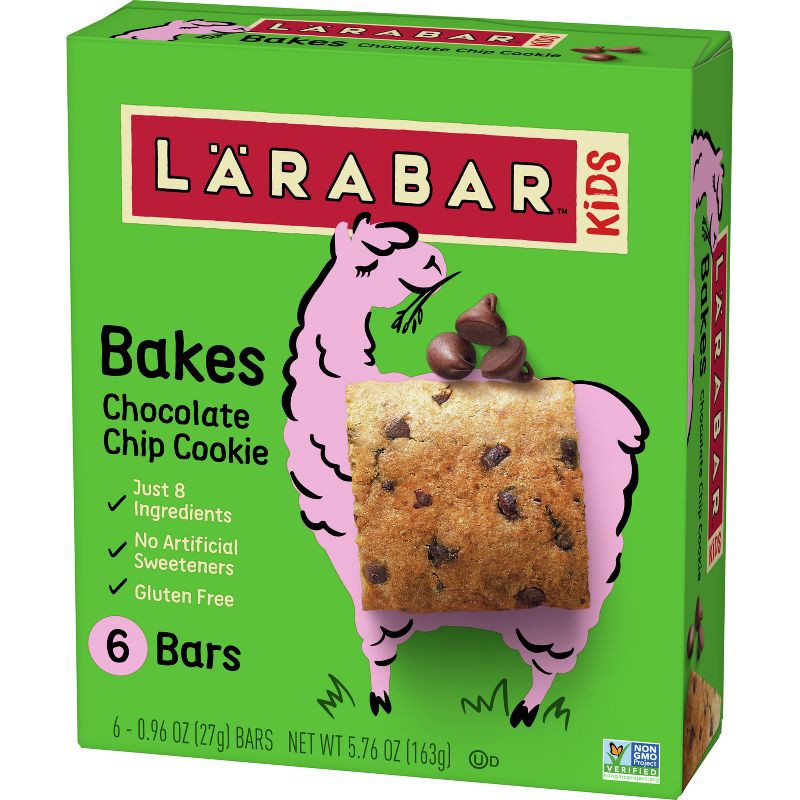 slide 3 of 5, Larabar KID Chocolate Chip Cookie - 6ct, 6 ct