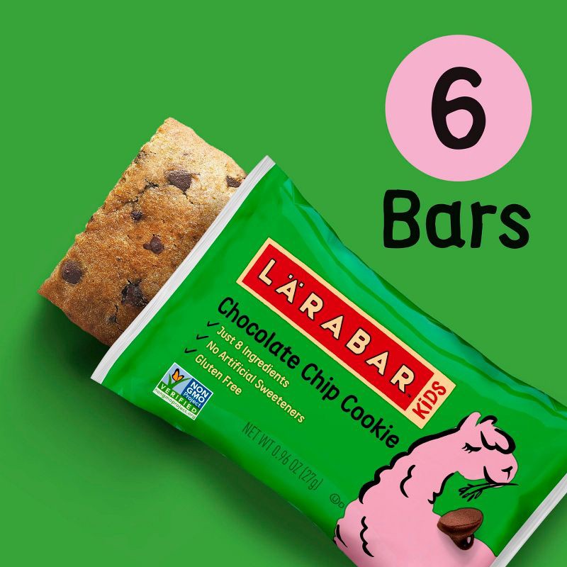 slide 4 of 9, Larabar KID Chocolate Chip Cookie - 6ct, 6 ct