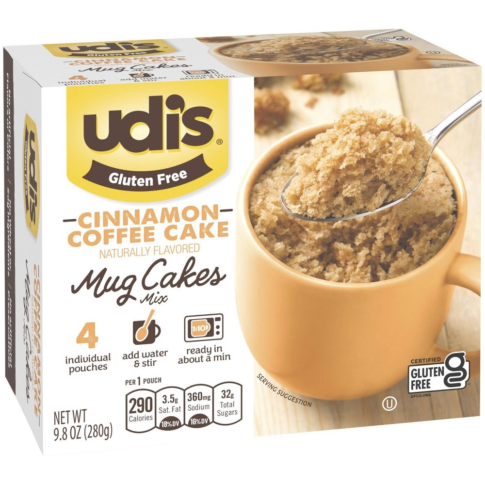 slide 2 of 3, Udi's Udis Gluten Free Cinnamon Coffee Mug Cake - 4ct/9.8oz, 4 ct; 9.8 oz