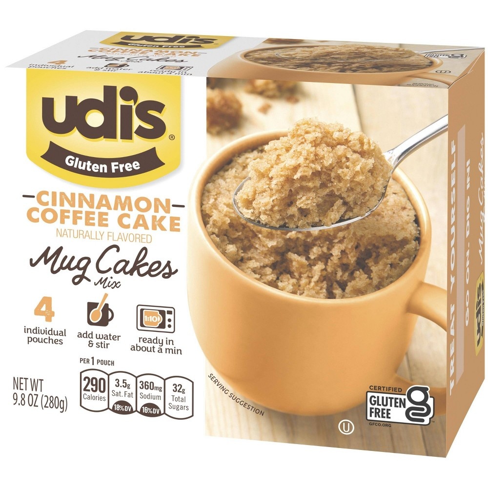 slide 3 of 3, Udi's Udis Gluten Free Cinnamon Coffee Mug Cake - 4ct/9.8oz, 4 ct; 9.8 oz