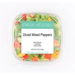 Fresh Diced Mixed Peppers 5oz