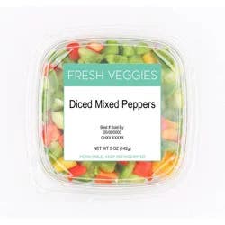 Fresh Diced Mixed Peppers 5oz