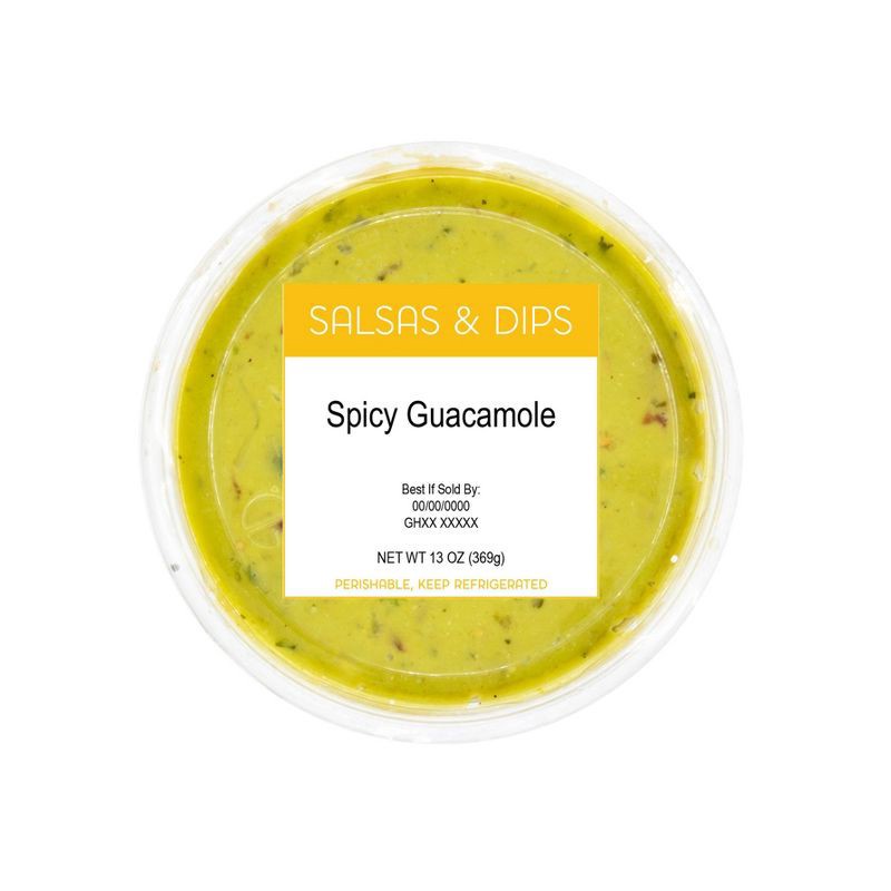 slide 1 of 2, Spicy Guacamole - 13oz, 13 oz