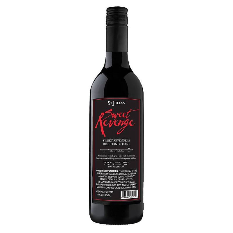 slide 3 of 4, St. Julian Sweet Revenge Red Wine - 750ml Bottle, 750 ml