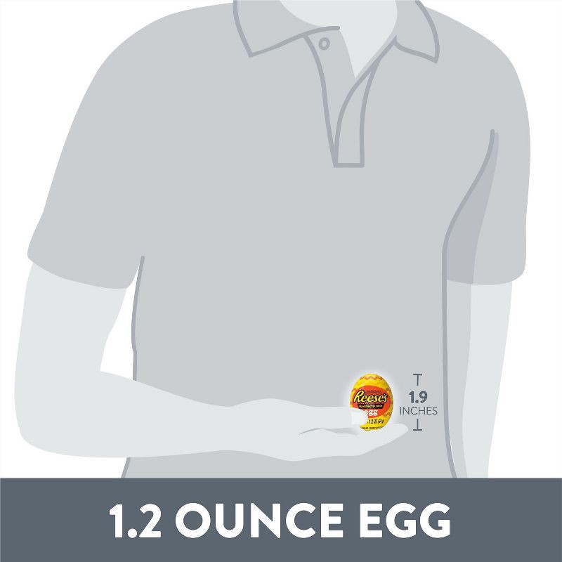 slide 6 of 6, Reese's Milk Chocolate Peanut Butter Crème Easter Candy Egg - 1.2oz, 1.2 oz