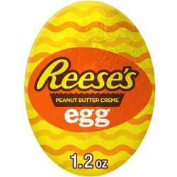 Reese's Milk Chocolate Peanut Butter Crème Easter Candy Egg - 1.2oz