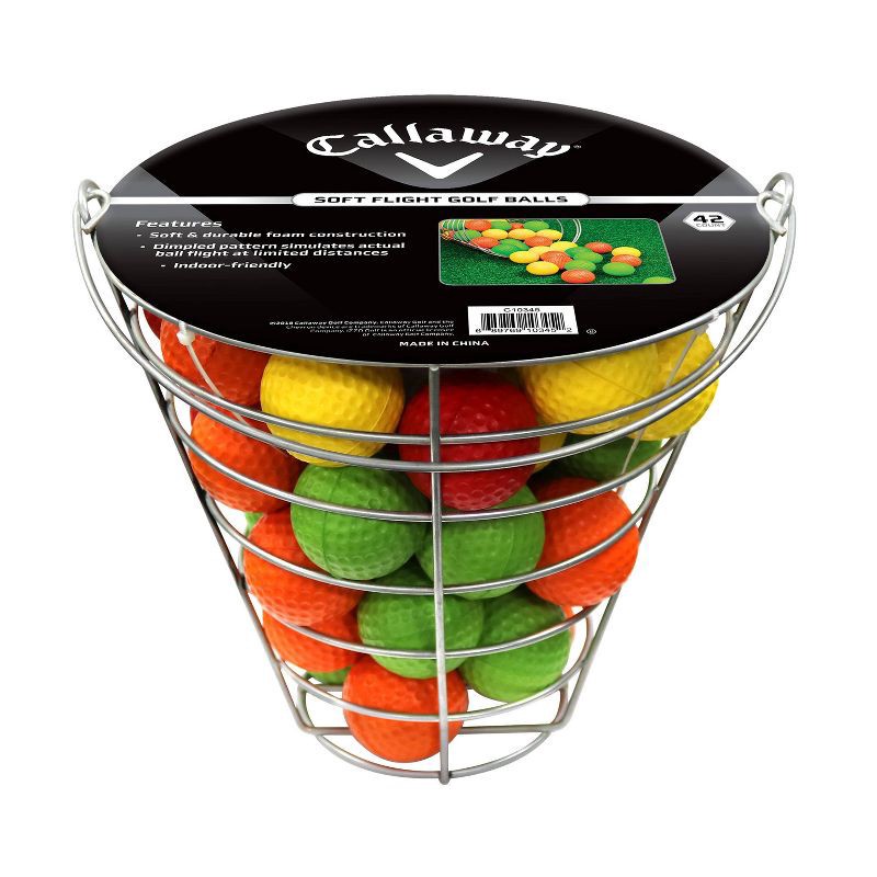 slide 3 of 3, Callaway Assorted Soft Flight Golf Balls in Basket, 1 ct