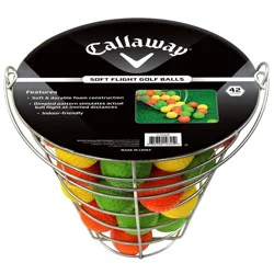 Callaway Assorted Soft Flight Golf Balls in Basket: Foam Practice Sport Balls