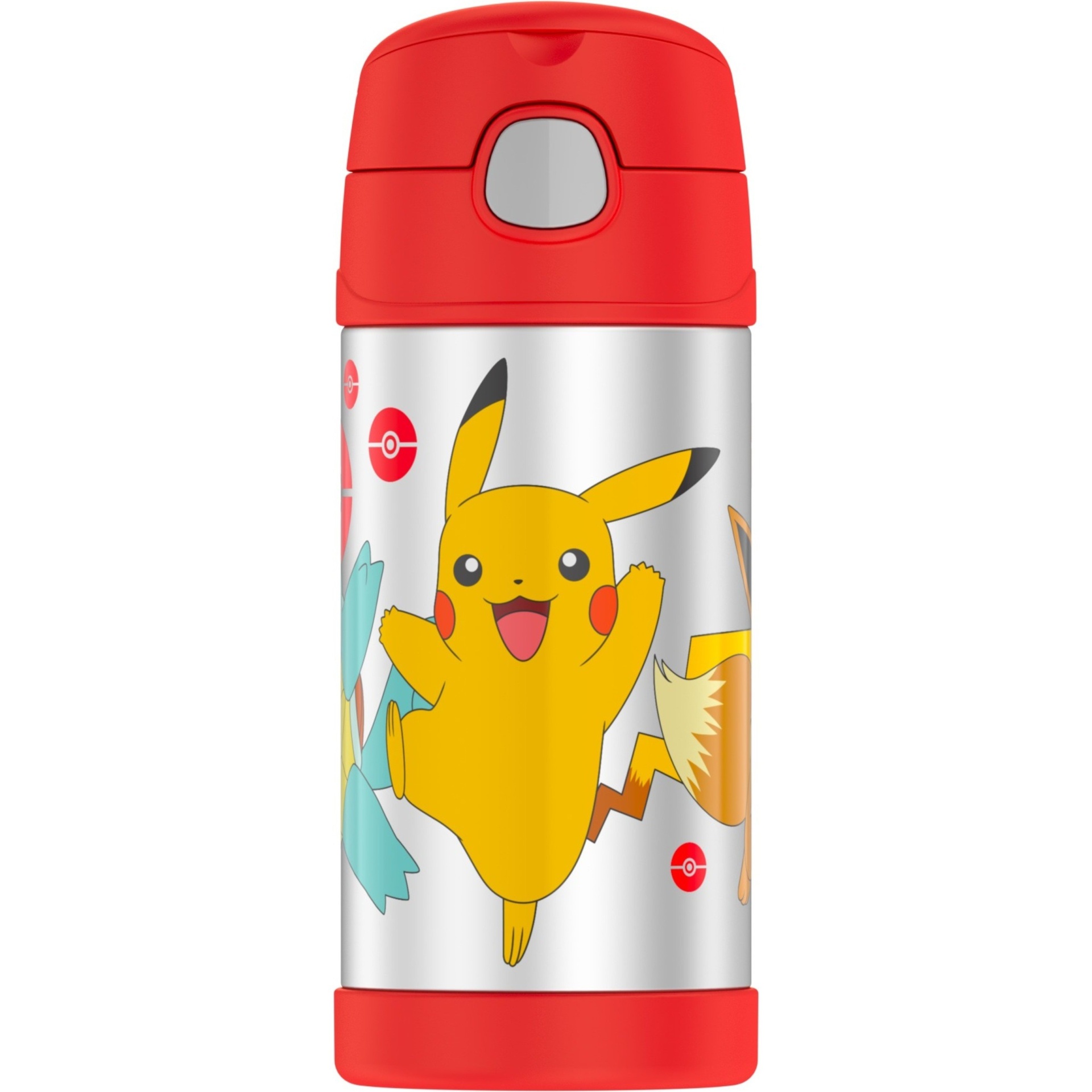 slide 1 of 7, Thermos Pokemon Funtainer Water Bottle, 12 oz