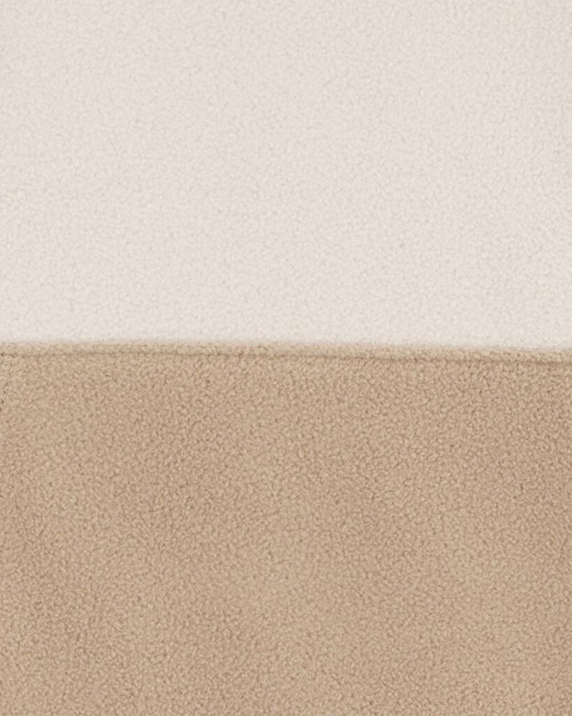 slide 2 of 2, Oshkosh Kid Quarter-Zip Microfleece Pullover Tan 12, 1 ct