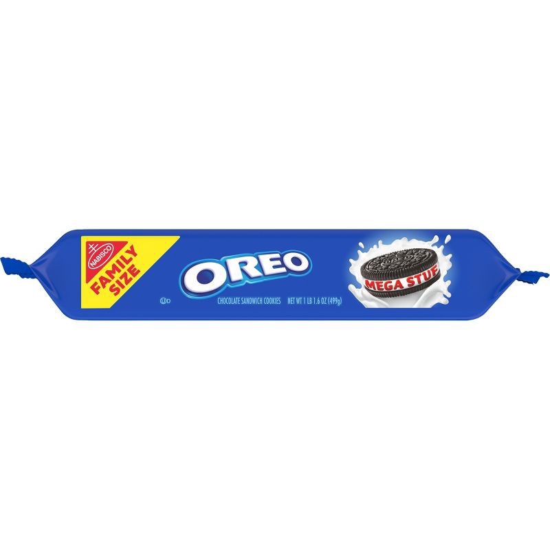 slide 11 of 11, Oreo Mega Stuf Chocolate Sandwich Cookies Family Size - 17.6oz, 17.6 oz