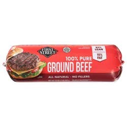 First Street 85/15 Ground Beef Chub