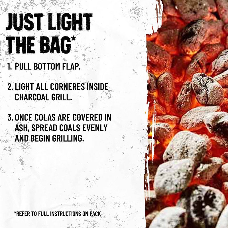 slide 6 of 12, Kingsford 4lb Easy Light Bag: Patio-Ready Solid Fuels, 13.0" Height, 6.5" Width Briquettes, 4 lb