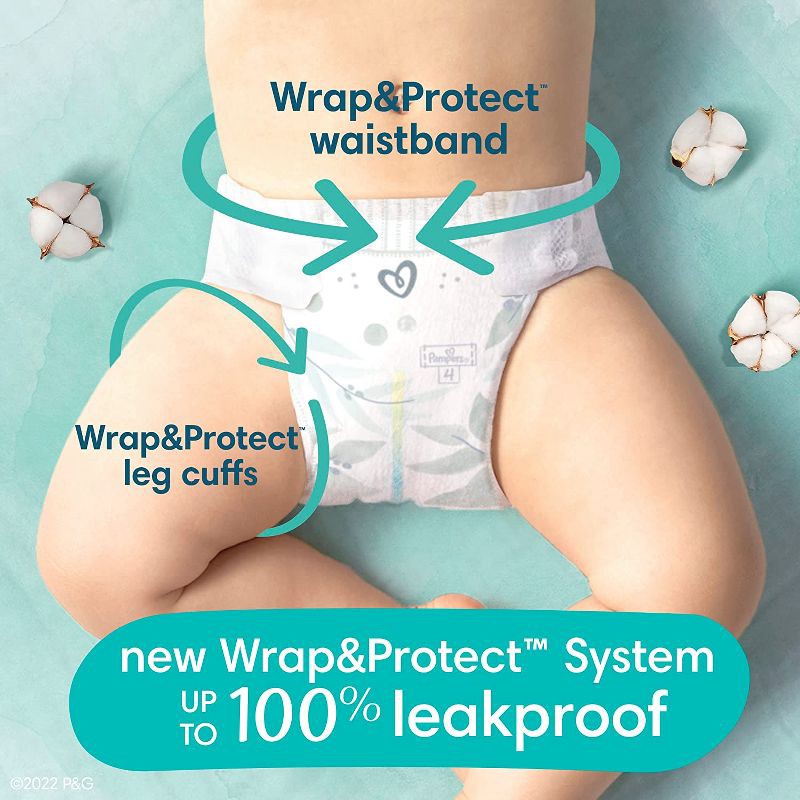 slide 4 of 13, Pampers Pure Protection Diapers Pack - Size 2 - 120ct, 120 ct