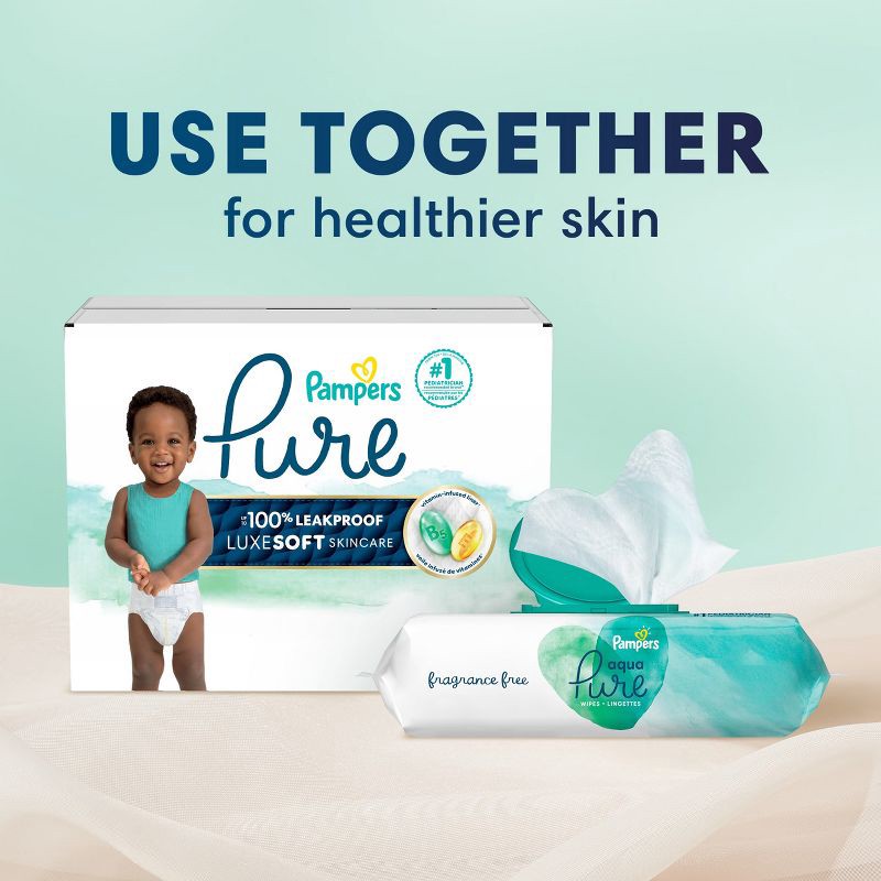 slide 14 of 17, Pampers Pure Protection Diapers Pack - Size 3 -116ct, 3 x 116 ct