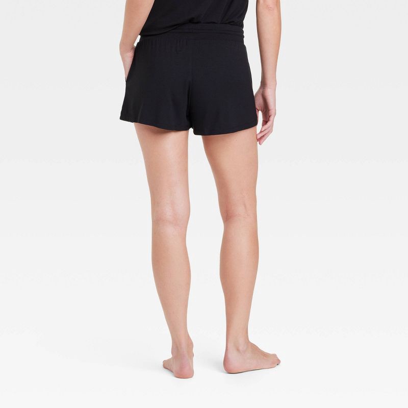 slide 2 of 3, Women's Beautifully Soft Pajama Shorts - Stars Above™ Black XS, 1 ct