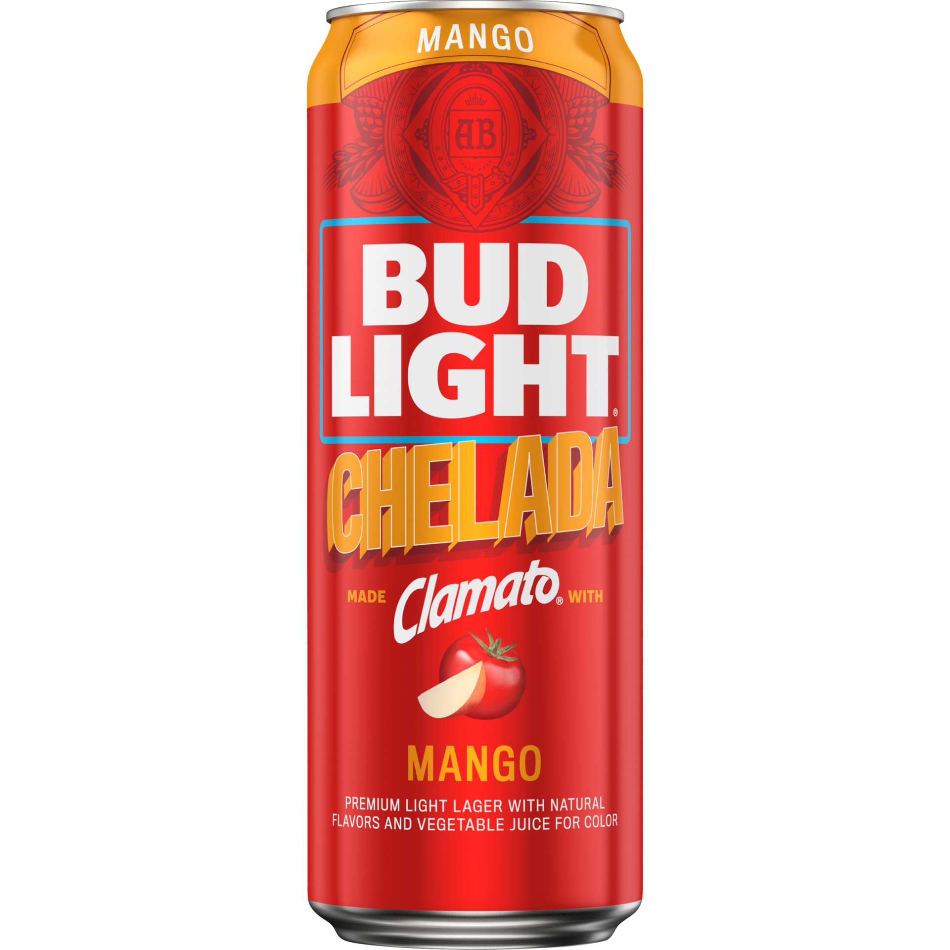 slide 1 of 1, Bud Light Chelada Mango Made with Clamato Beer, 4.2% ABV, 25 oz