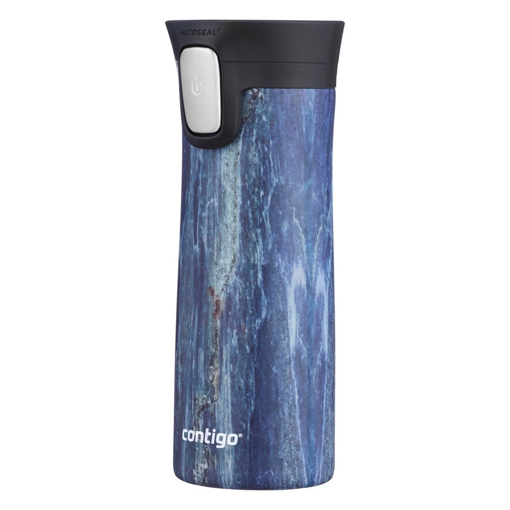 slide 2 of 7, Contigo Couture Stainless Steel Autoseal Vacuum-Insulated Coffee Travel Mug Blue Slate, 14 oz