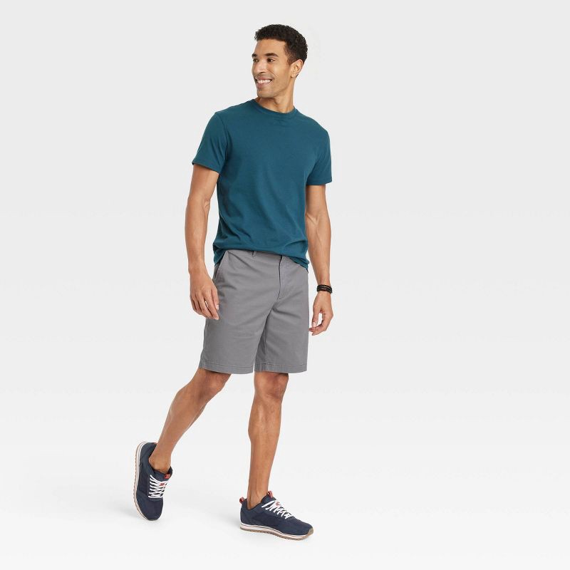 slide 3 of 3, Men's Every Wear Short Sleeve T-Shirt - Goodfellow & Co™ Thunderbolt Blue L, 1 ct