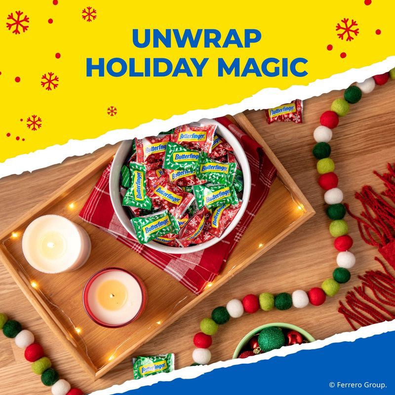 slide 3 of 8, Butterfinger Fun Size Chocolate Candy Bar 10.2oz Bag, 10.2 oz